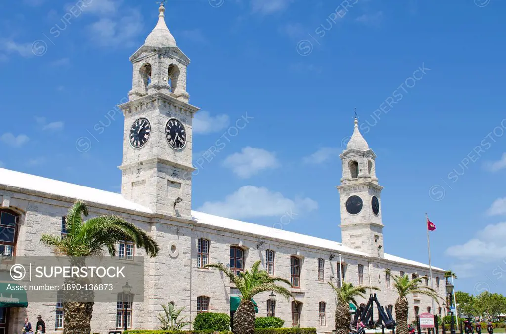 Clock Tower mall at the Royal Naval Dockyard, Bermuda, Central America