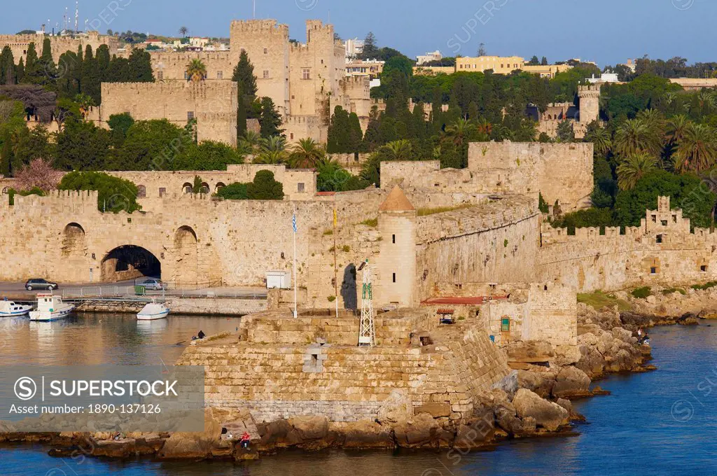 Citadel of Rhodes, UNESCO World Heritage Site, Rhodes, Dodecanese, Greek Islands, Greece, Europe