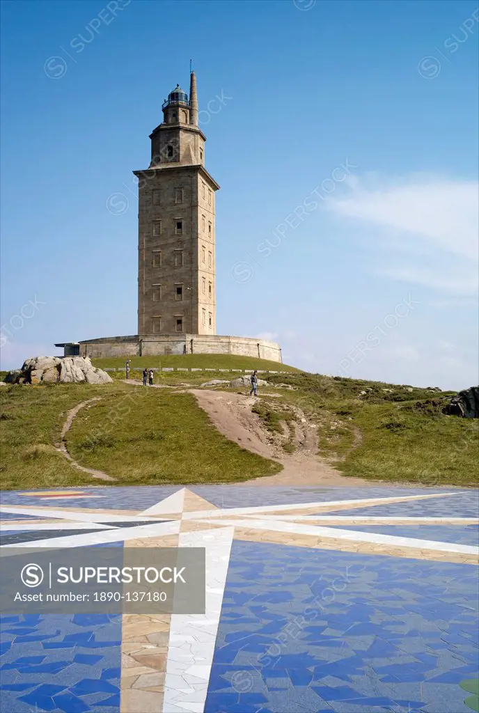 Tower of Hercules Torre de Hercules, A Coruna, Galicia, Spain, Europe