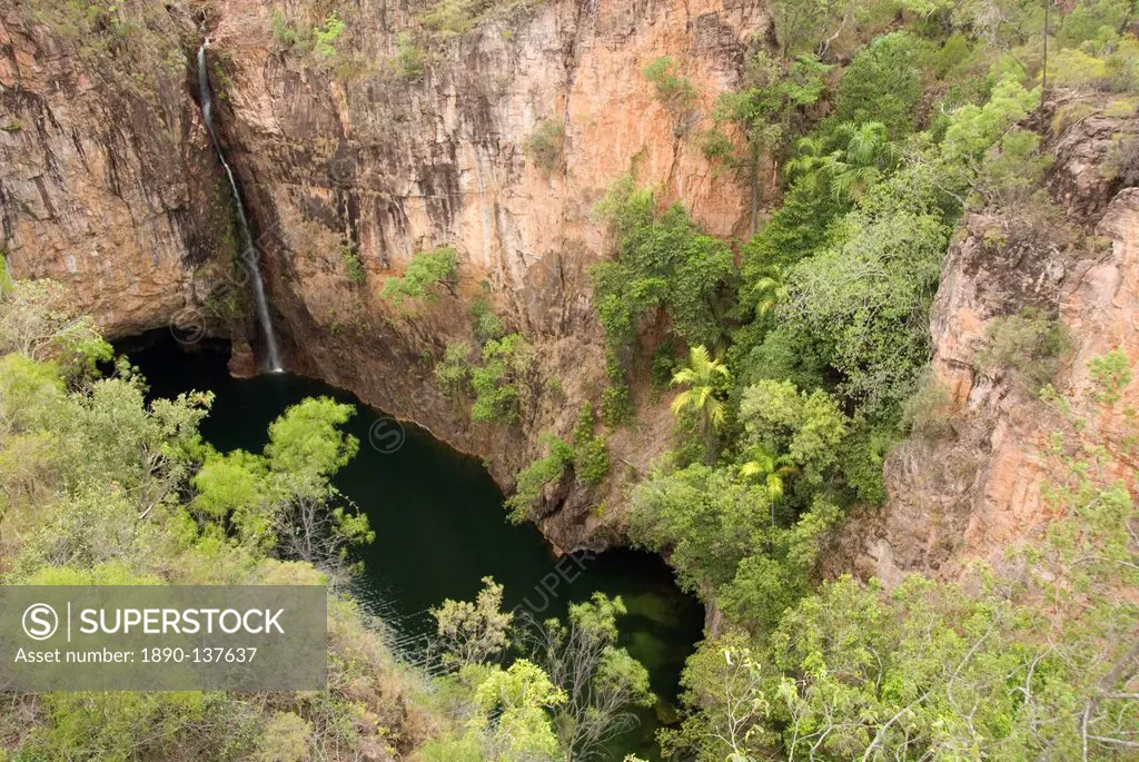 Tolmer Falls with deep plunge pool, Litchfield National Park, near Darwin, Northern Territory, Australia, Pacific