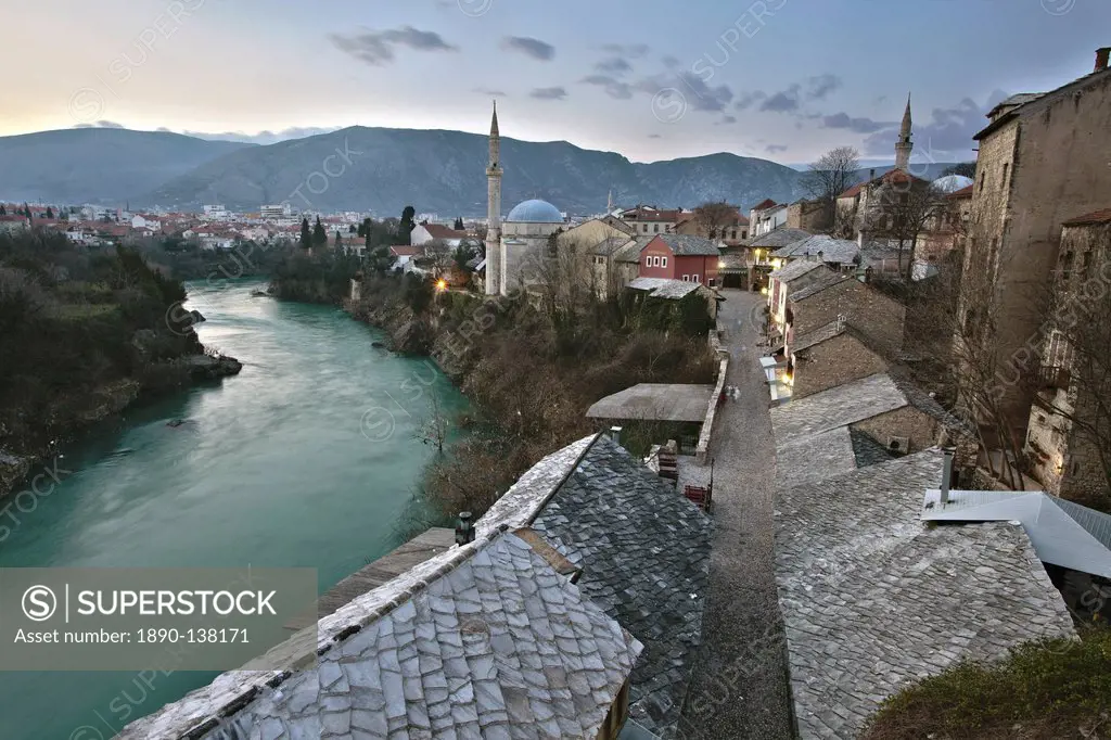 Old Town, Mostar, UNESCO World Heritage Site, Bosnia, Bosnia Herzegovina, Europe