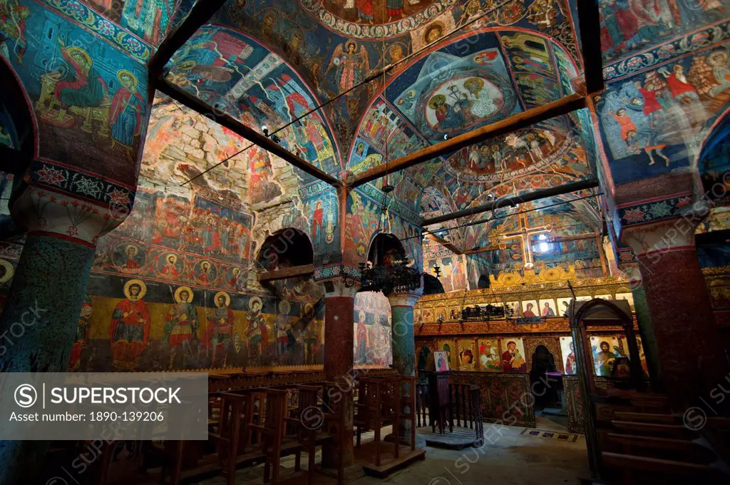 Monastery of St. Prodhomos, one of the old Orthodox churches of Voskopoja, Albania, Europe