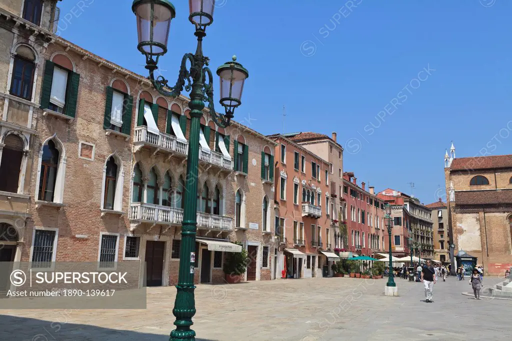 Campo Santo Stefano St. Stephen´s Square, Venice, UNESCO World Heritage Site, Veneto, Italy, Europe