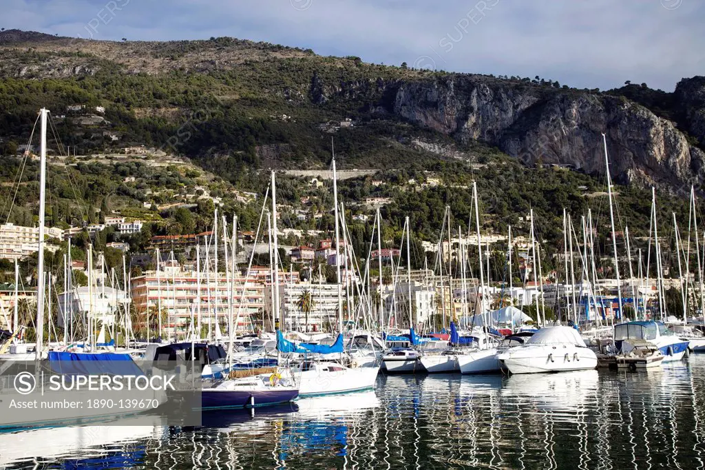 Marina, Menton, Alpes_Maritimes, Provence, Cote d´Azur, French Riviera, France, Mediterranean, Europe