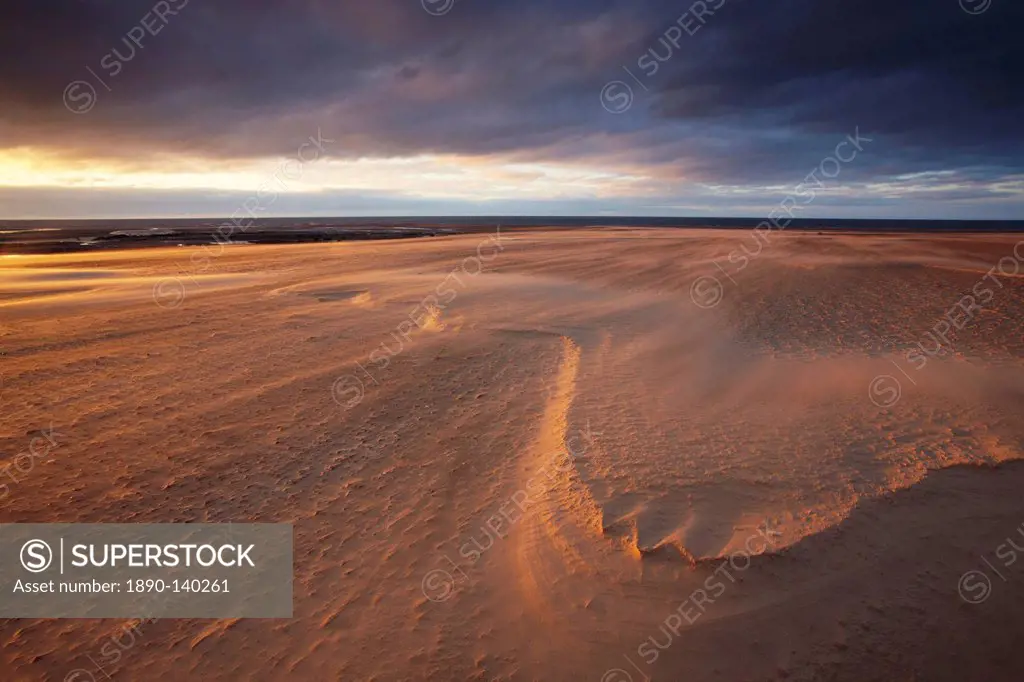 A windy August evening at Brancaster, Norfolk, England, United Kingdom, Europe