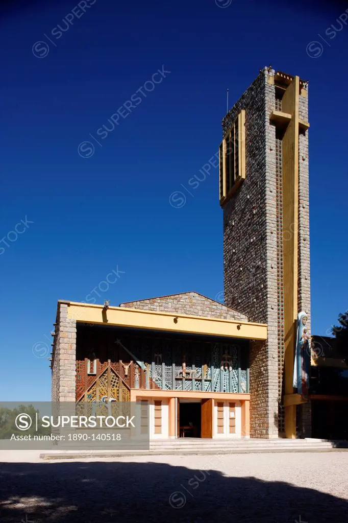 Notre_Dame de Consolation church designed by Raymond Vaillant, Hyeres, Var, Provence, France, Europe