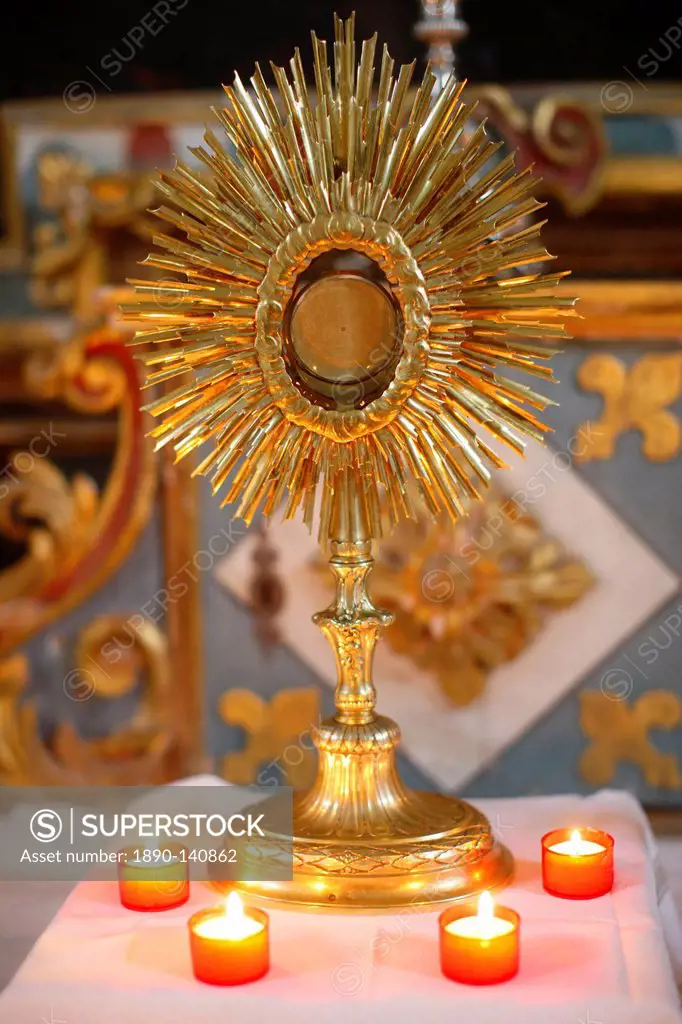 Holy sacrament, St. Nicolas de Veroce, Haute_Savoie, France, Europe