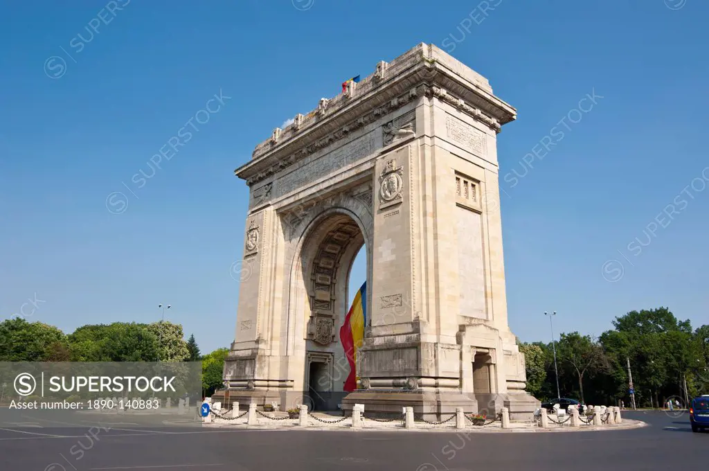 Arcul de Triumf Triumphal Arch, Bucharest, Romania, Europe