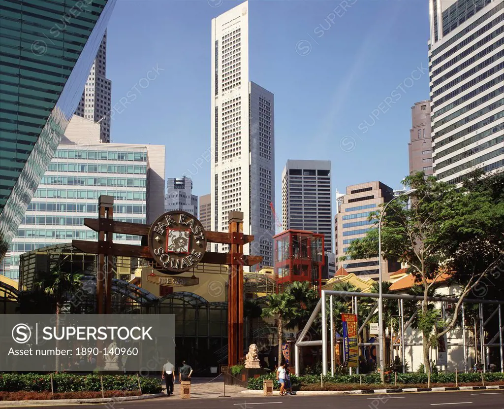 Far East Square in Central Business District in Singapore, Southeast Asia, Asia