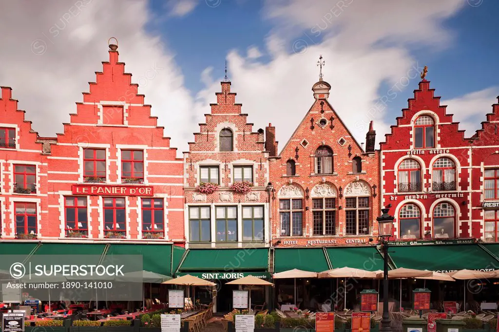 The Markt Main Market Place, Bruges, Belgium, Europe