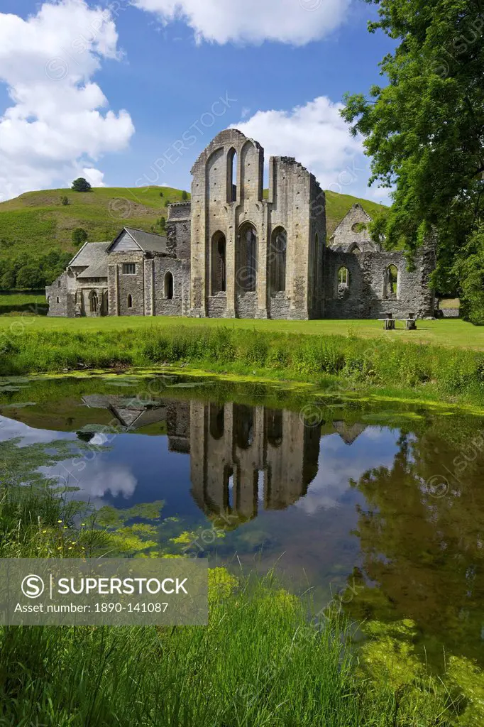 Valle Crucis, ruined Cistercian abbey, in Llantysilio, near Llangollen, Denbighshire, Wales, United Kingdom, Europe