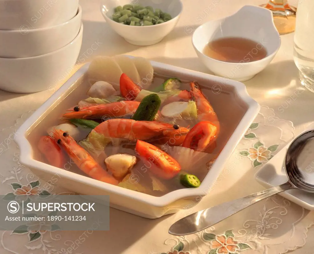 Sinigang, a popular filipino sour soup, Philippines, Southeast Asia, Asia