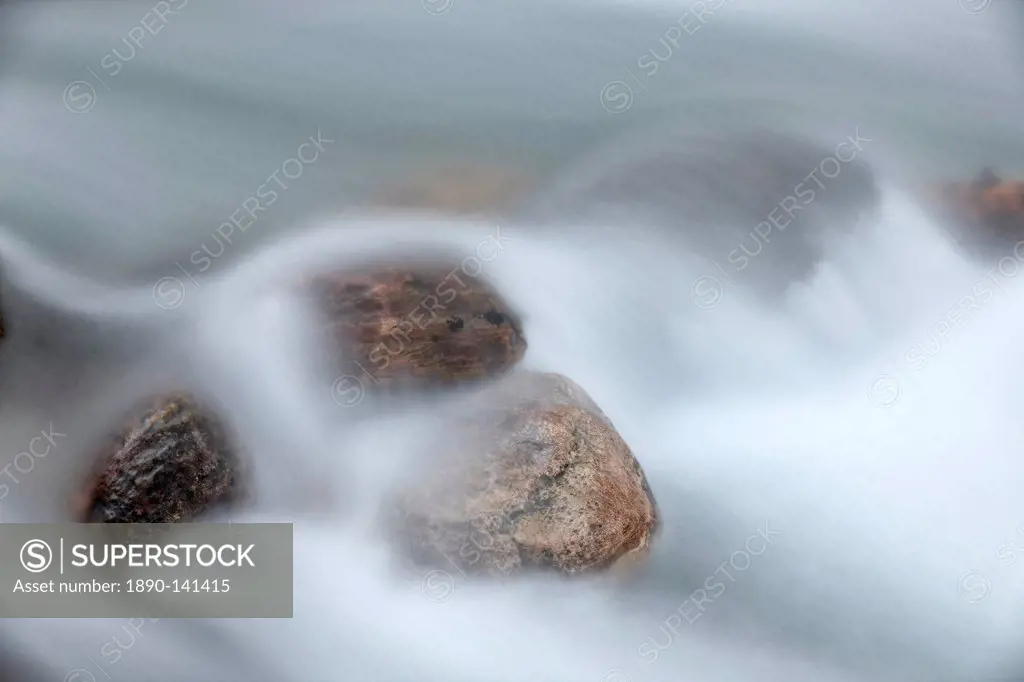 Boulders in Baring Creek, Glacier National Park, Montana, United States of America, North America