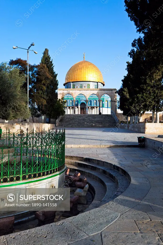Dome of the Rock and Temple Mount, Old City, UNESCO World Heritage Site, Jerusalem, Israel, Middle East