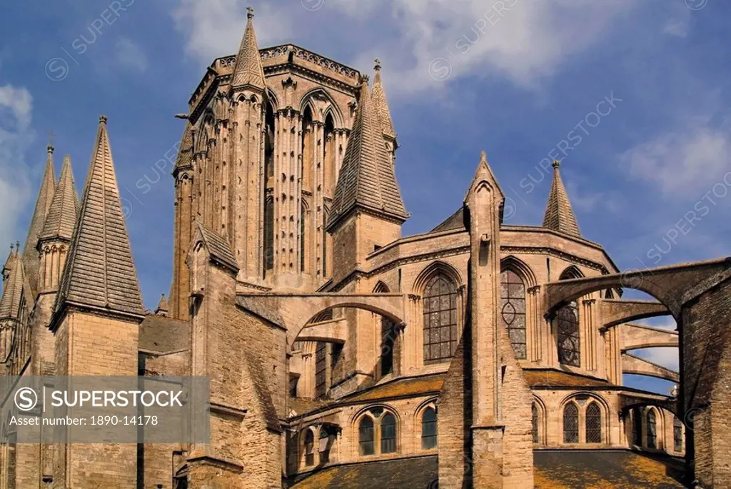 Notre Dame cathedral, Coutances, Cotentin Peninsula, Manche, Normandy, France, Europe