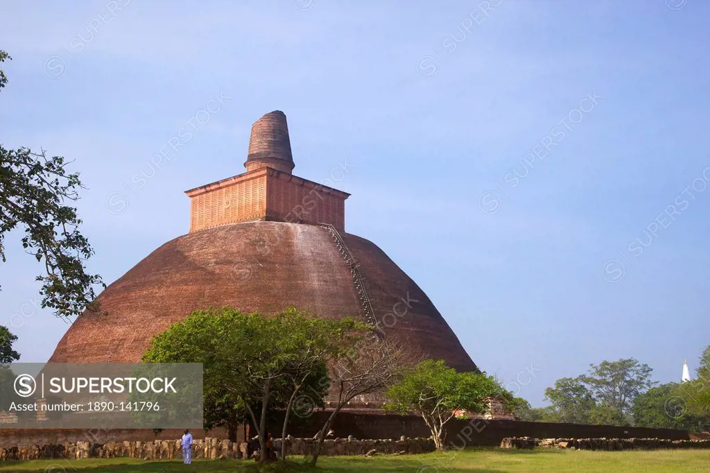 Jetavaranama dagoba or stupa, 3rd Century AD, UNESCO World Heritage Site, Anuradhapura, Sri Lanka