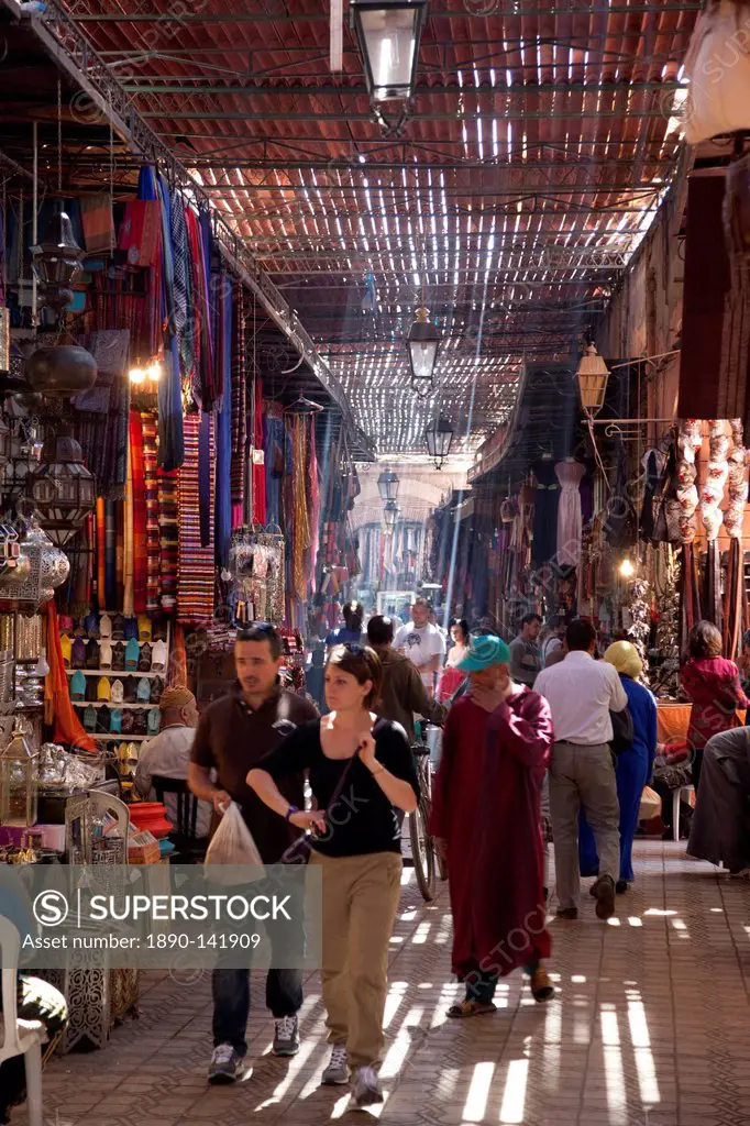 Souk, Marrakesh, Morocco, North Africa, Africa