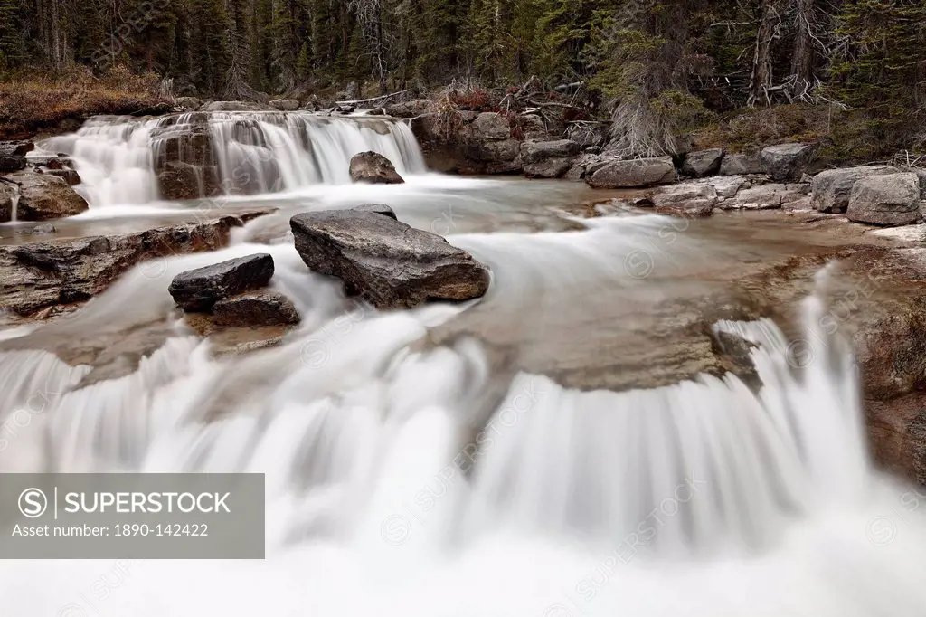 Falls on Nigel Creek, Banff National Park, UNESCO World Heritage Site, Alberta, Canada, North America