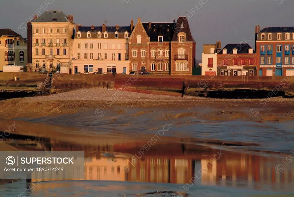 Fishing port of Le Treport at the mouth of the River Bresle, Seine Maritime, Normandy, France, Europe