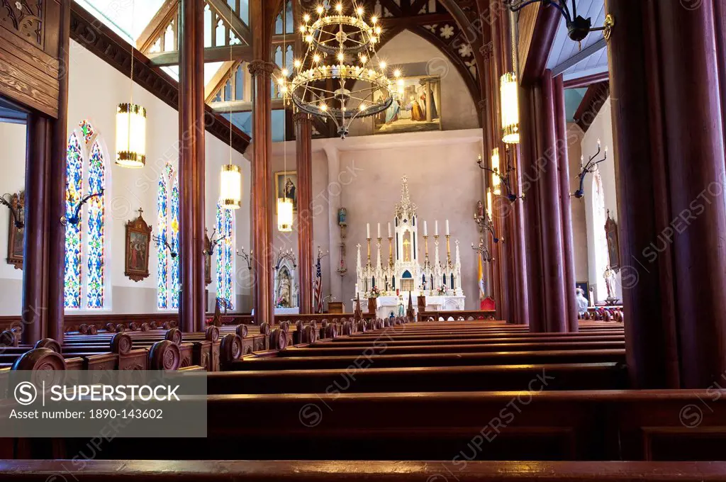 St. Mary´s in the Mountains Church, Nevada´s first Roman Catholic Church built in 1868, Virginia City, Nevada, United States of America, North America