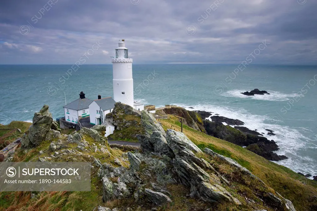 Start Point Lighthouse in South Devon, England, United Kingdom, Europe