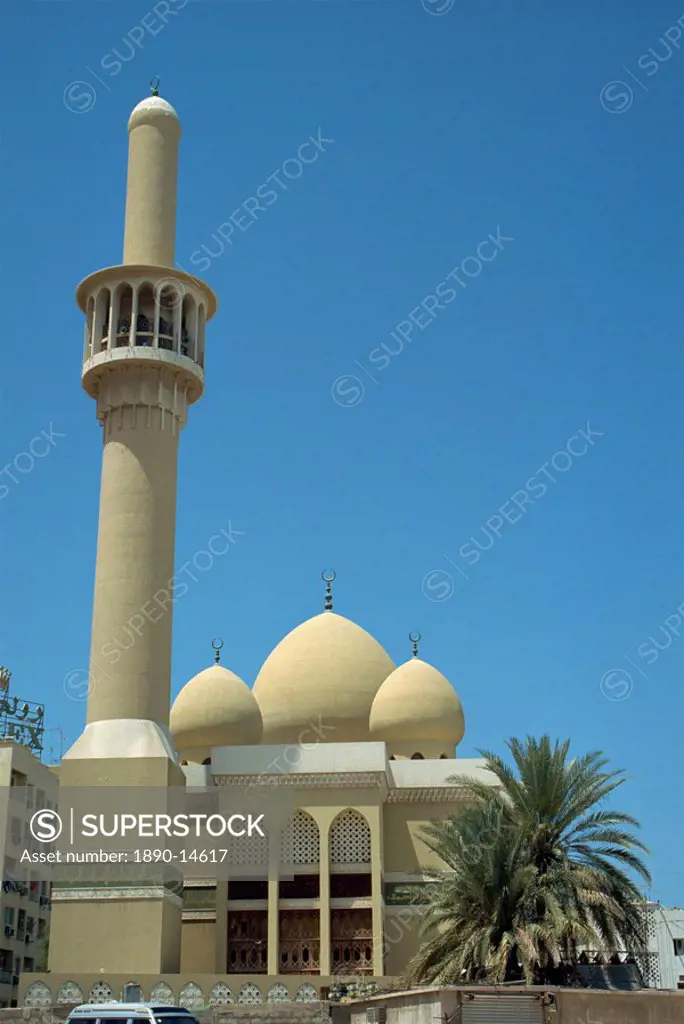 The Ber Dubai Mosque, Dubai, United Arab Emirates, Middle East