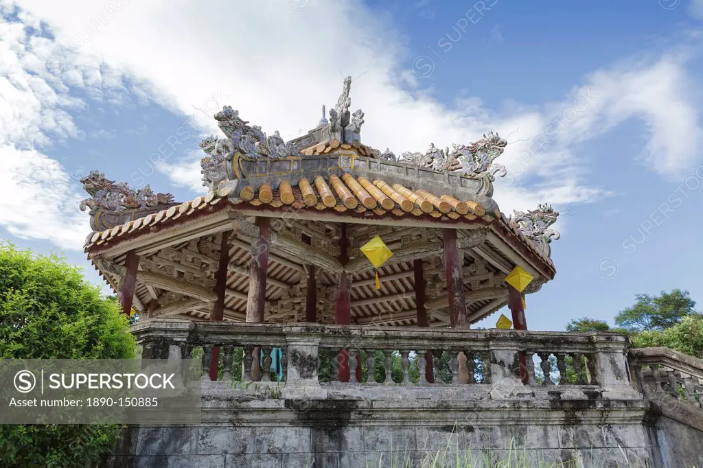A pagoda in the grounds of the Imperial Citadel, Hue, UNESCO World Heritage Site, Vietnam, Indochina, Southeast Asia, Asia