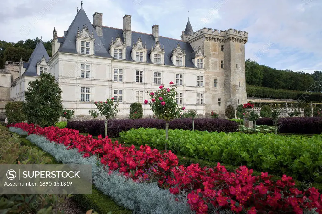 Chateau de Villandry, UNESCO World Heritage Site, Indre_et_Loire, Loire Valley, France, Europe