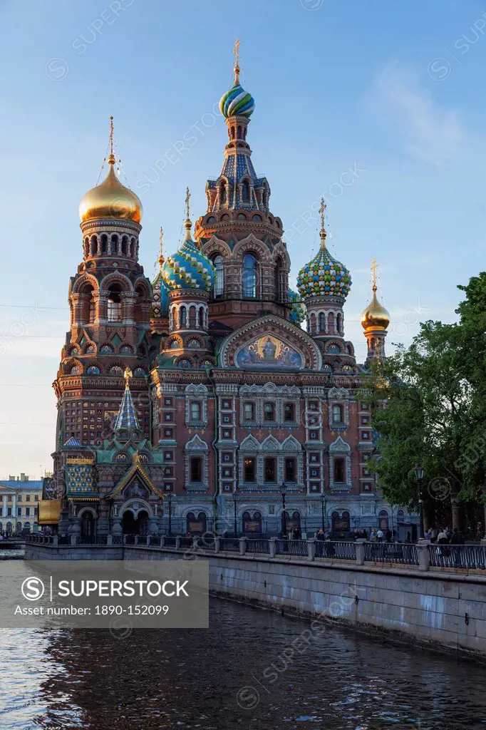 The Church on Spilled Blood, UNESCO World Heritage Site, on the Kanal Griboedova, St. Petersburg, Russia, Europe