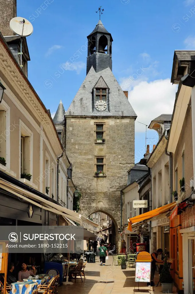 Old Town Gate, Amboise, UNESCO World Heritage Site, Indre_et_Loire, Centre, France, Europe