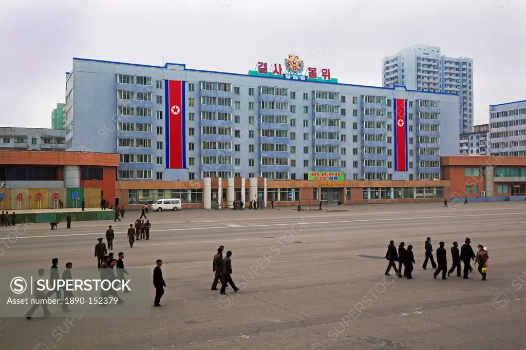 Typical city architecture, Pyongyang, Democratic People´s Republic of Korea DPRK, North Korea, Asia