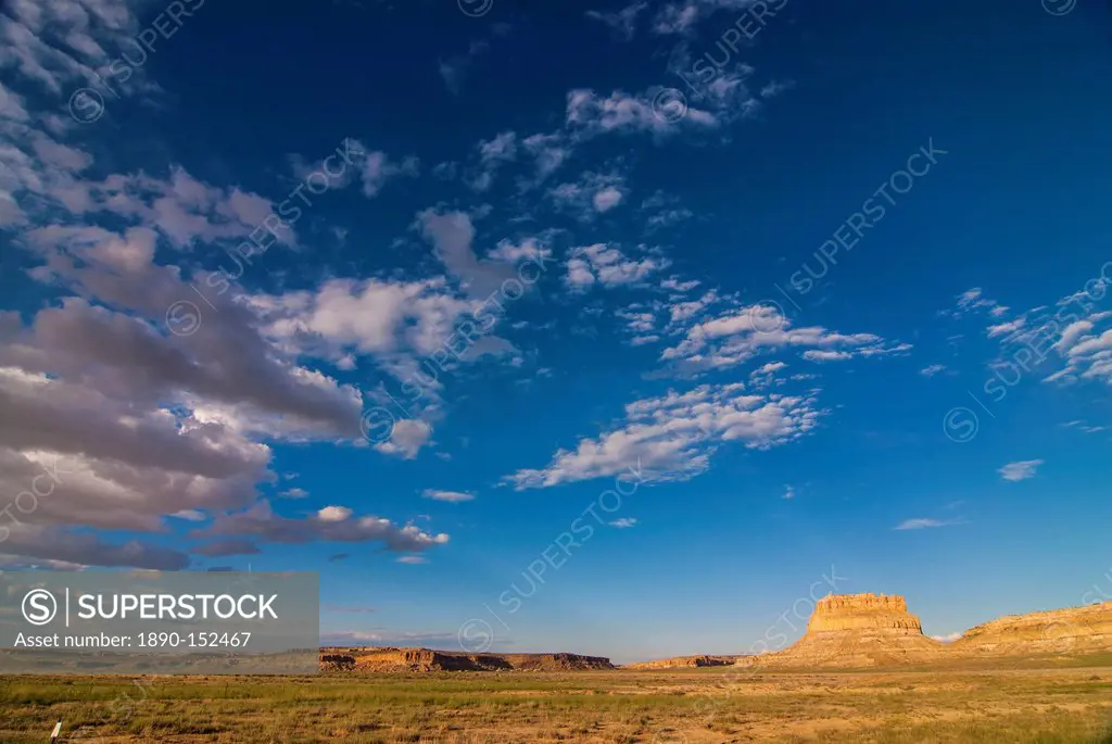 Sandstone rocks in the Chaco National Park, New Mexico, United States of America, North America