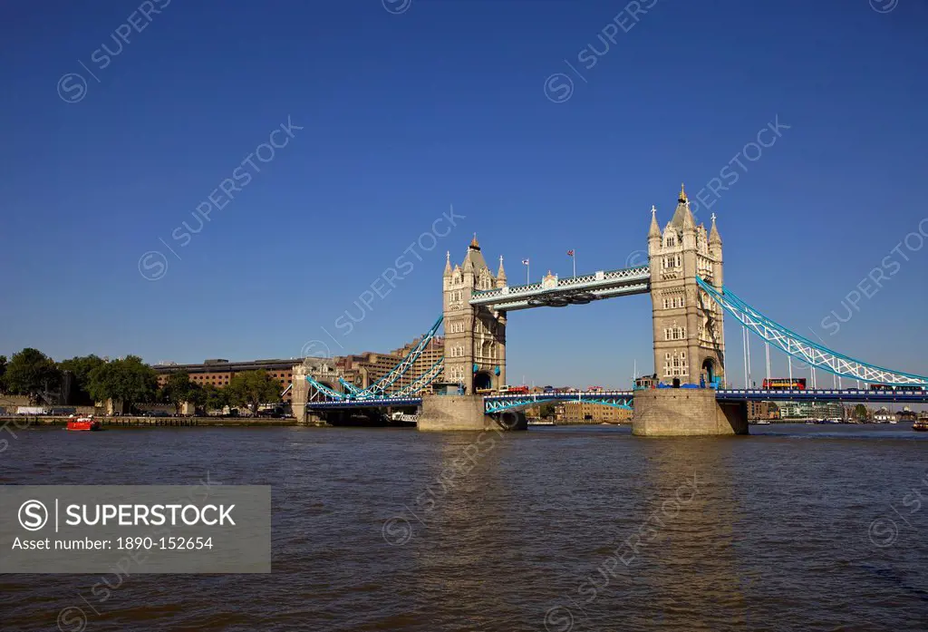 Tower Bridge and the River Thames, London, England United Kingdom, Europe