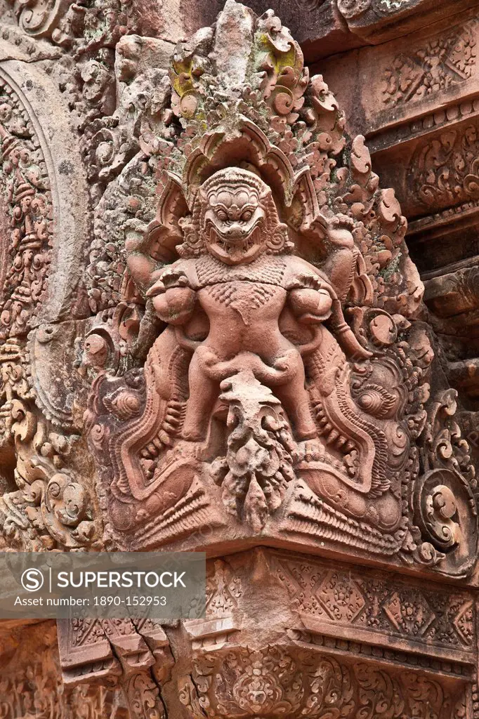 Banteay Srei Temple, Angkor, UNESCO World Heritage Site, Siem Reap, Cambodia, Indochina, Southeast Asia, Asia