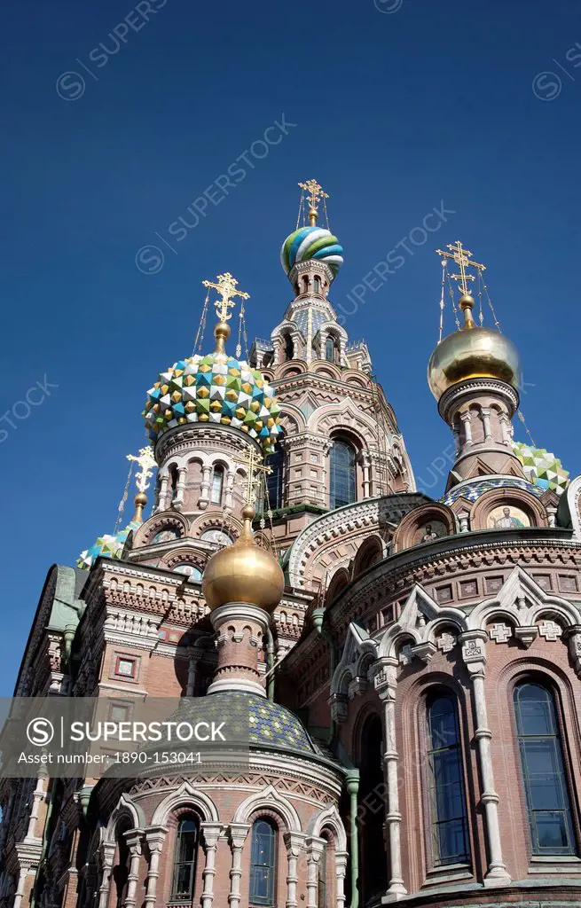 The Church of Spilled Blood, UNESCO World Heritage Site, St. Petersburg, Russia, Eurpe