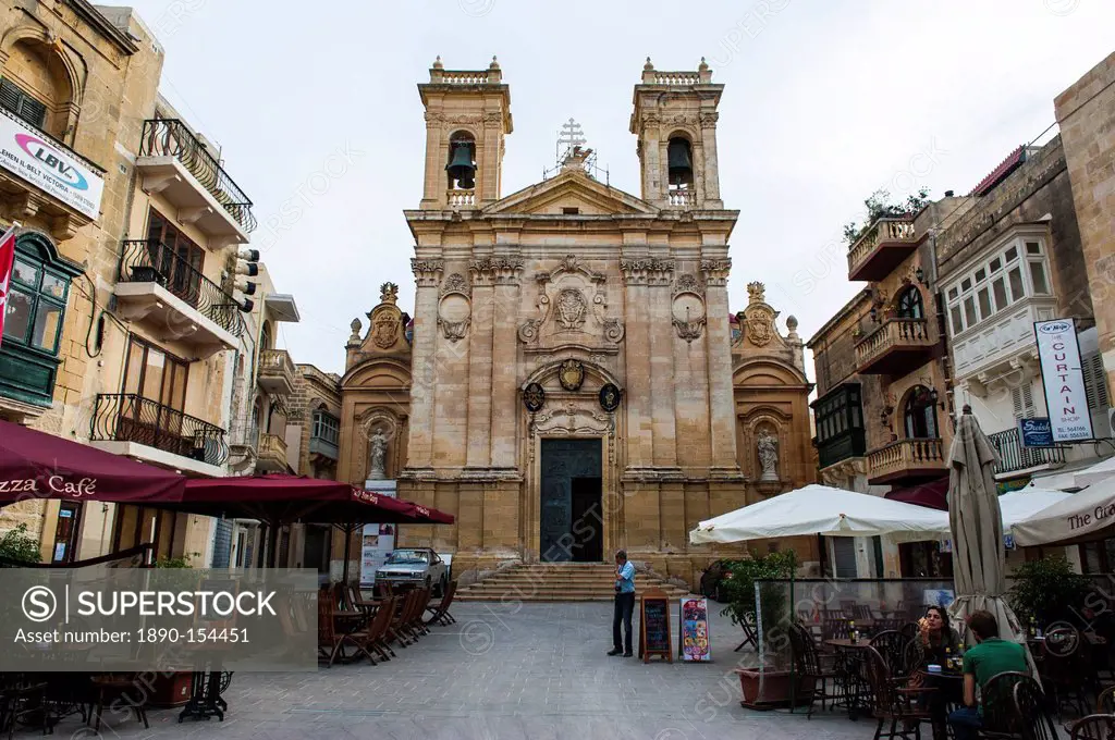 The old town of Rabat Victoria, Gozo, Malta, Europe