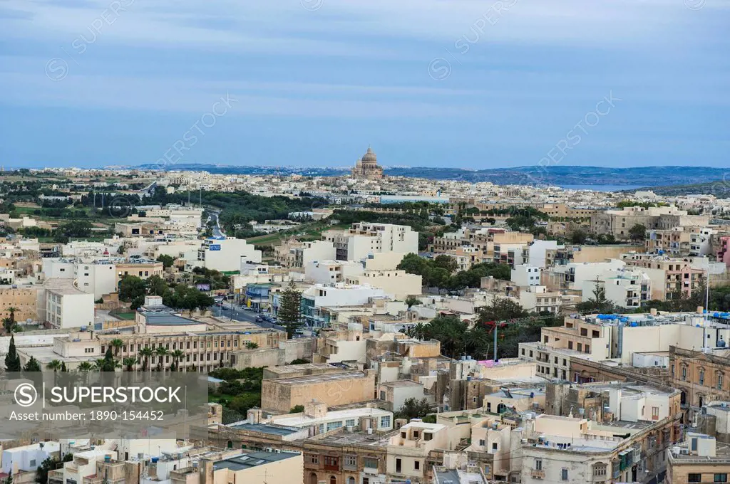 The old town of Rabat Victoria, Gozo, Malta, Europe