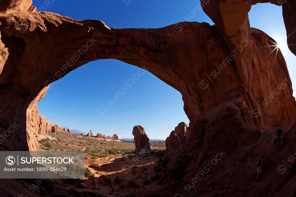 Double Arch, Arches National Park, Moab, Utah, United States of America, North America