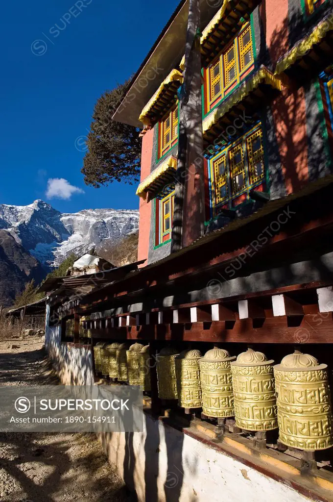 Namche Gompa Monastery, Namche Bazaar, Solu Khumbu Region, Nepal, Himalayas, Asia