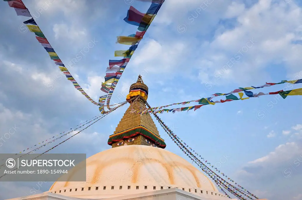 Boudhanath, UNESCO World Heritage Site, Kathmandu, Nepal, Asia
