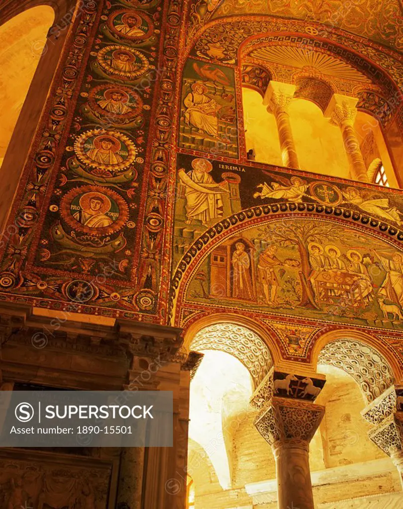 Mosaics, St. Vitalis church, Ravenna, Emilia_Romagna, Italy, Europe