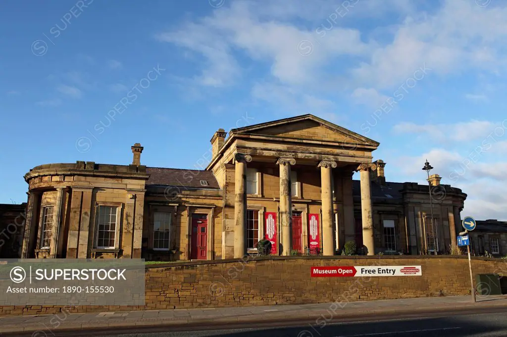 Monkwearmouth Station Museum, a Victorian neo_Classical building, opened as a railway station in 1848, Sunderland, Tyne and Wear, England, United King...