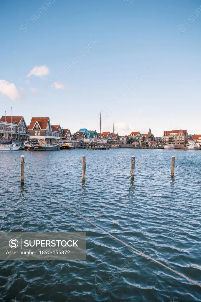 Volendam harbour, North Holland, The Netherlands Holland, Europe