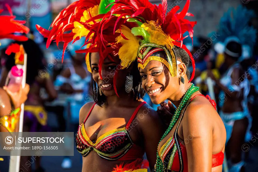 Carnival in Basseterre, St. Kitts, St. Kitts and Nevis, Leeward Islands, West Indies, Caribbean, Central America
