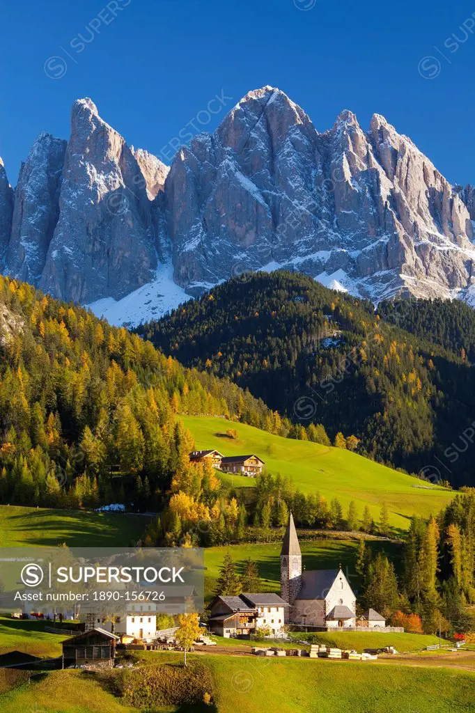 St. Magdalena, Val di Funes, Trentino-Alto Adige, Dolomites, South Tyrol, Italy, Europe