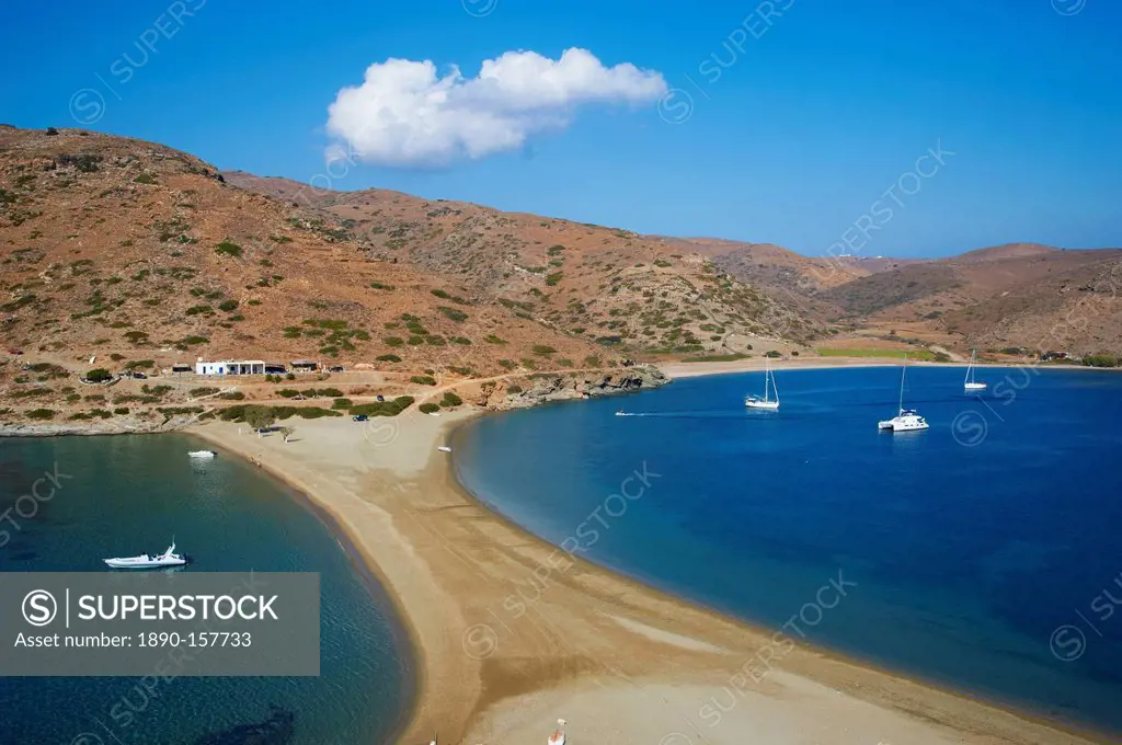 Kolona beach, Kythnos, Cyclades, Greek Islands, Greece, Europe