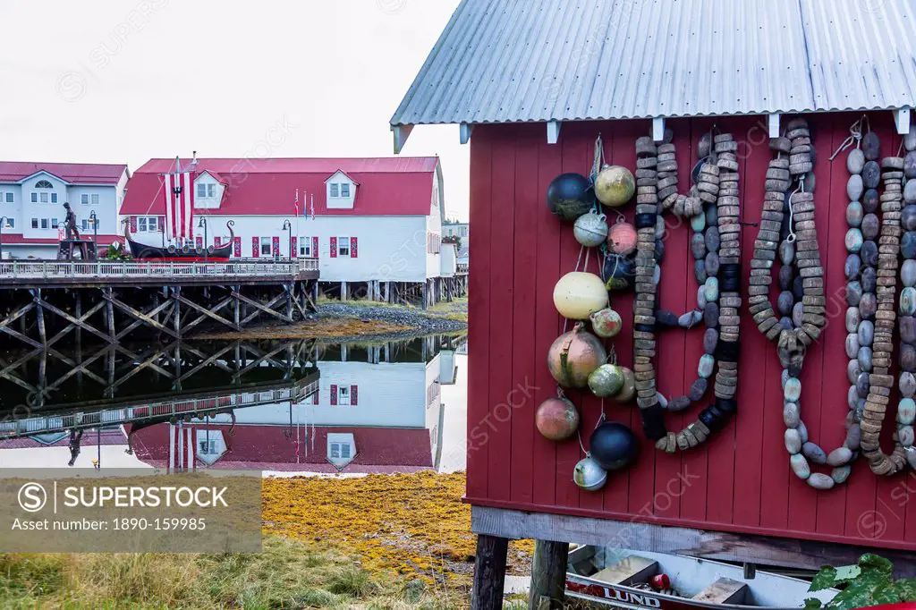 The Norwegian fishing town of Petersburg, Southeast Alaska, USA