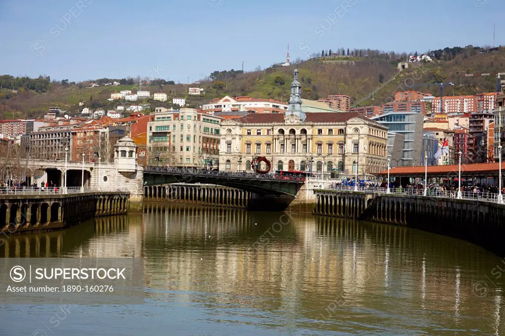 River Nervion, Bilbao, Euskadi, Spain, Europe