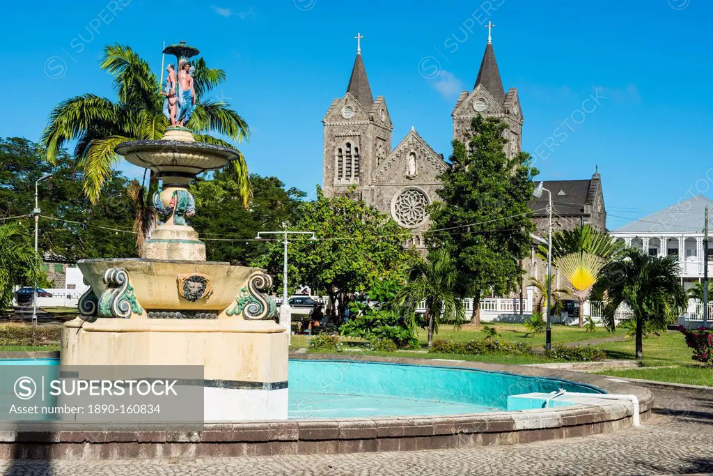 Independence Square in Basseterre, St. Kitts, St. Kitts and Nevis, Leeward Islands, West Indies, Caribbean, Central America