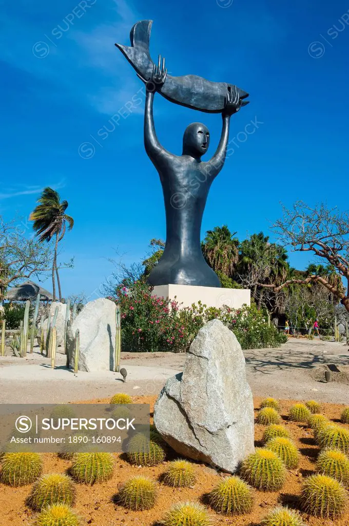 Modern statue in Puerto Los Cabos, part of San Jose del Cabo, Baja California, Mexico, North America